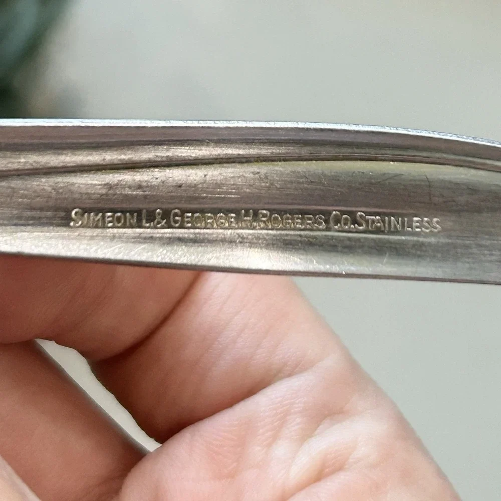 Simeon l George H‎ Rogers Company Vintage Stainless Ladle Spoon